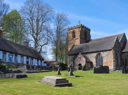 Mancetter church and almshouses